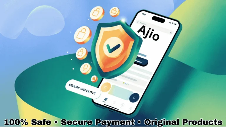 AJIO App safe hai ya nahi Hindi image showing secure payment and trust